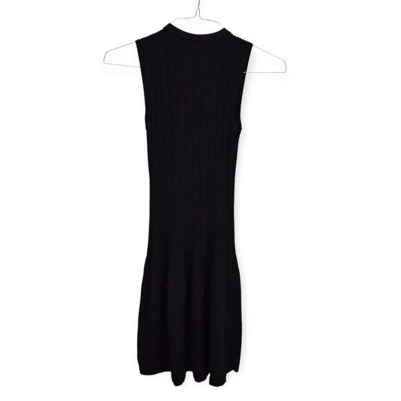 Textile Elizabeth and James Dress XS Womens Black Ribbed Sleeveless Stretch - Picture 7 of 7